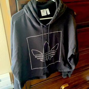 Adidas crop hoodie